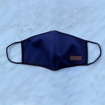 Mascarilla Carminitta - negro, azul marino y verde camuflaje