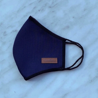 Mascarilla Carminitta - negro, azul marino y verde camuflaje