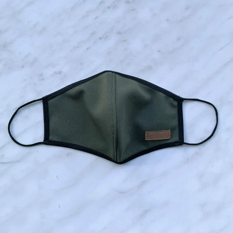 Mascarilla Carminitta - negro, azul marino y verde camuflaje