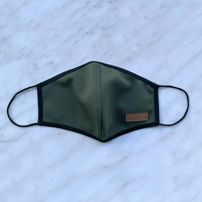 Mascarilla Carminitta - negro, azul marino y verde camuflaje
